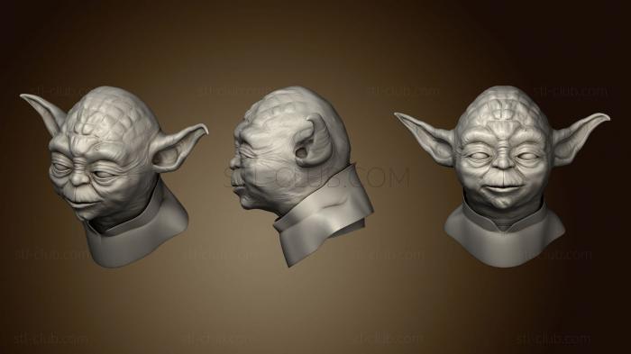 3D model YODA HEAD SCULPT (STL)